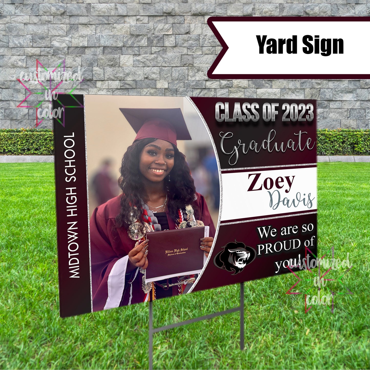 Graduation Yard Sign