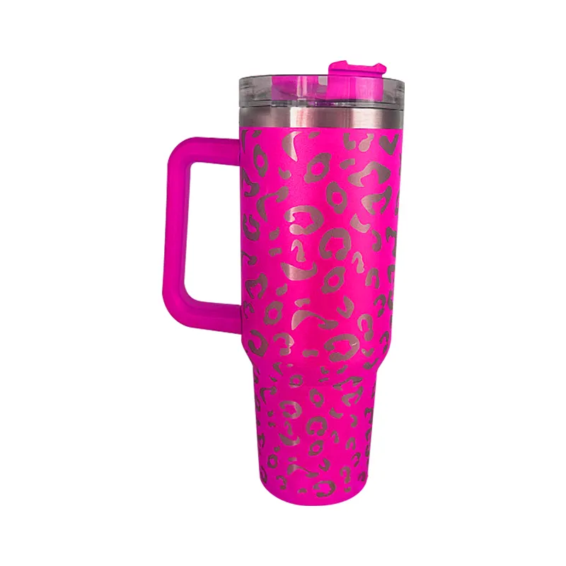 40 oz. Leopard Print Tumbler