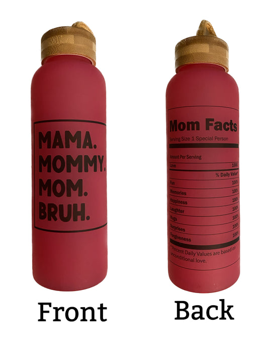 Mama Mom Bruh Glass Tumbler